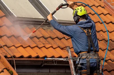 Démoussage et hydrofuge de toiture à Tautavel
